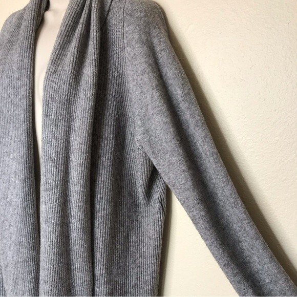 Lovestitch Marled Gray Open Front Cardigan Sweater Women Size Medium Large - Picture 3 of 12
